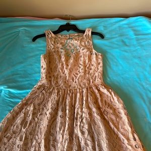 Cute blush pink summer dress. Work twice in good condition.